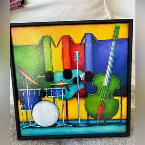 Colorful Musical Instrument Art Print - “Jam Dogs” by Kessler
